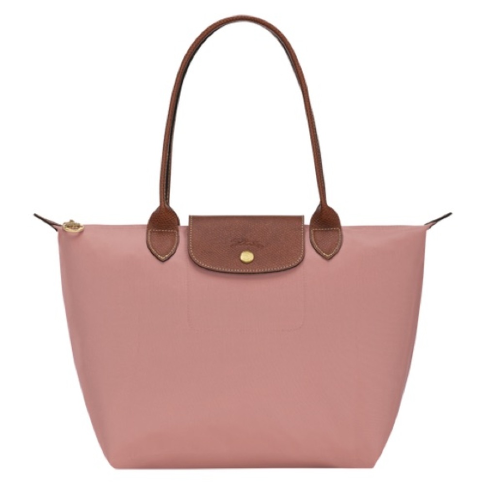EUC LONGCHAMP LE PLIAGE ORIGINAL M TOTE BAG in Pink Tea